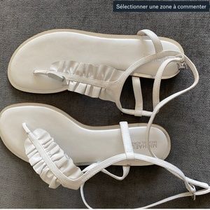 Michael Kors Women’s Sandals Size 9. WHITE